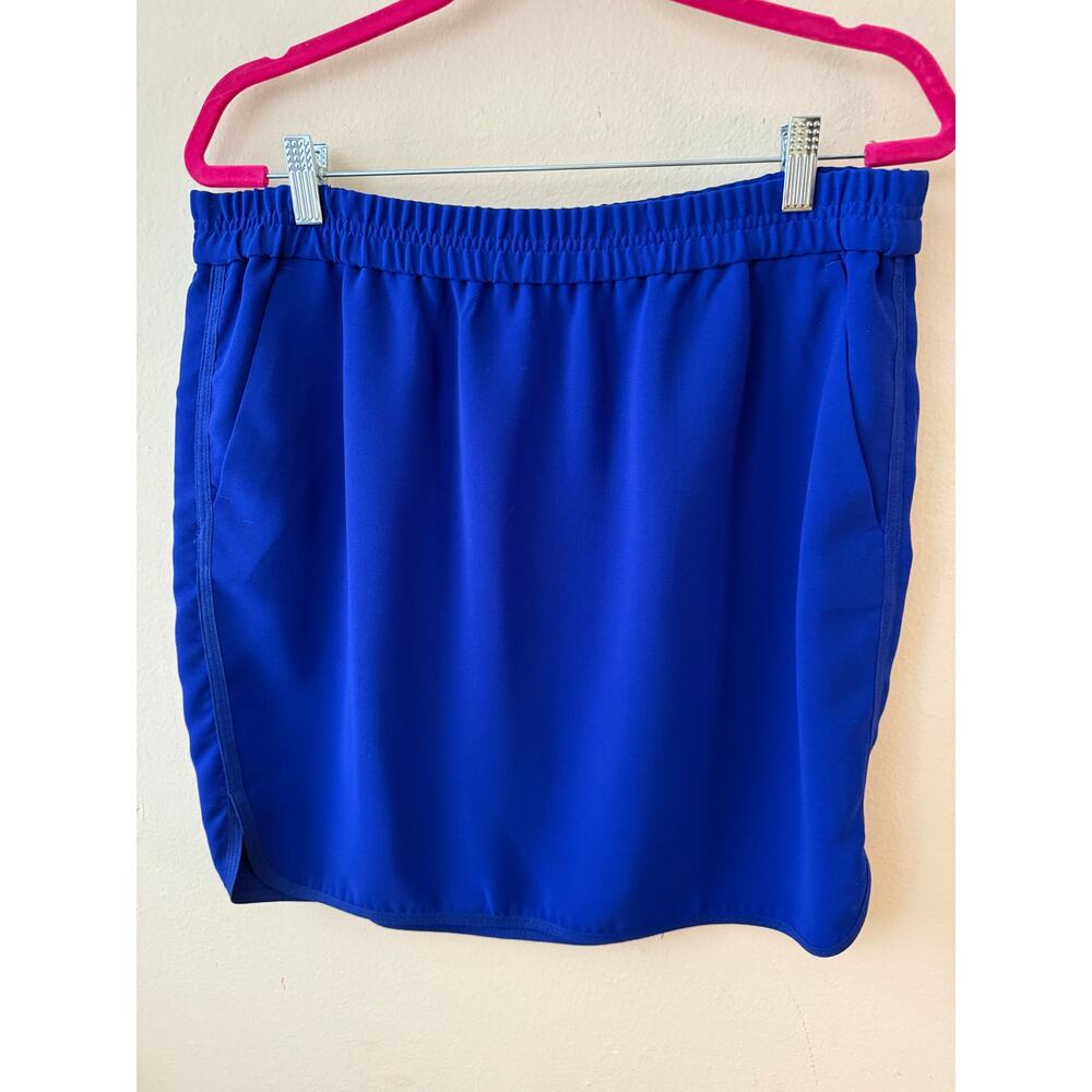 J. Crew Blue Mini Skirt Size 12